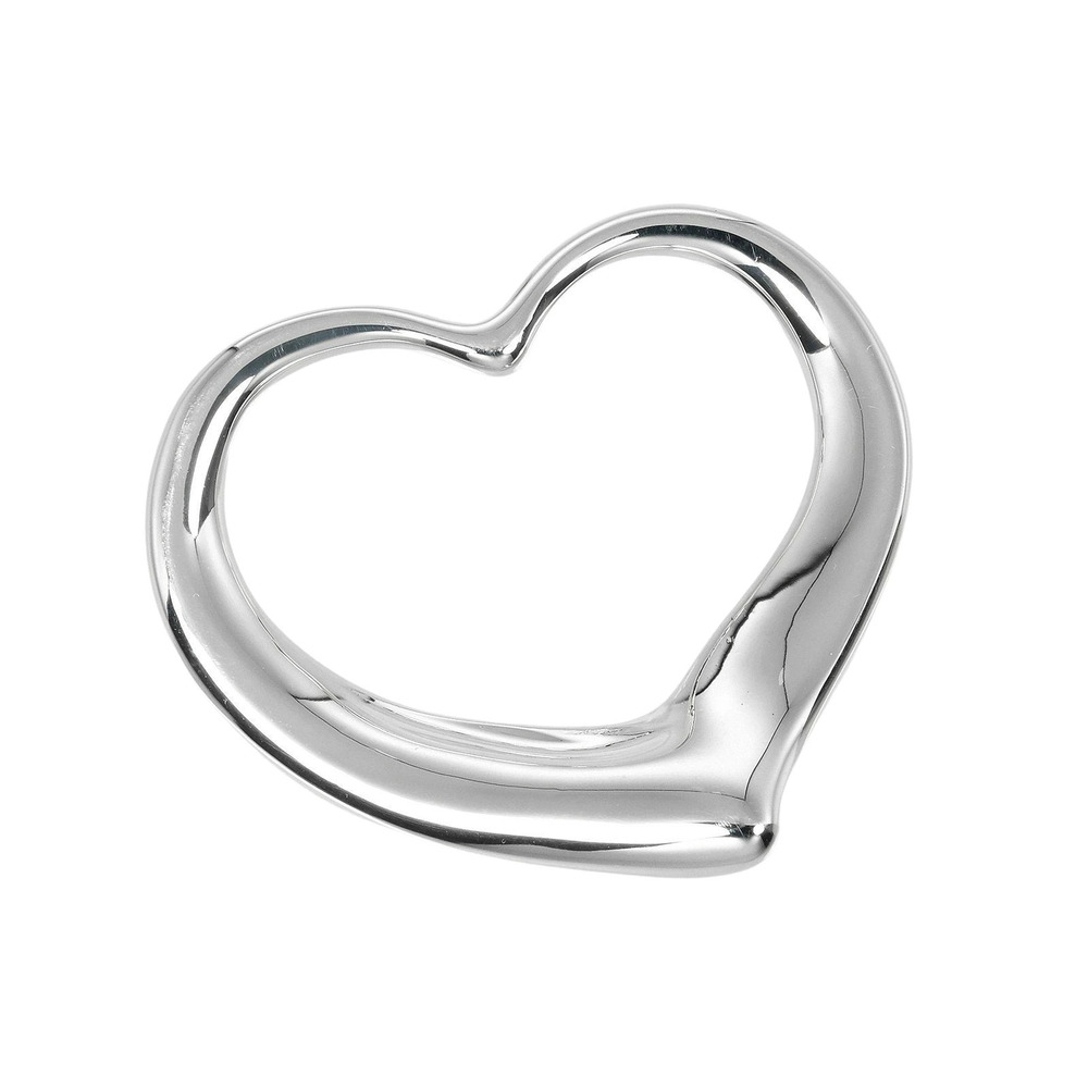 Tiffany Co Open Heart Pendant Top Sterling Silver